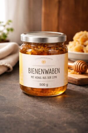 Waben-Blütenhonig – Feinkost Inhalt: 0,5 kg;
